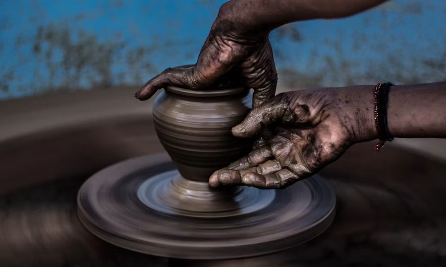Hand-thrown Clay